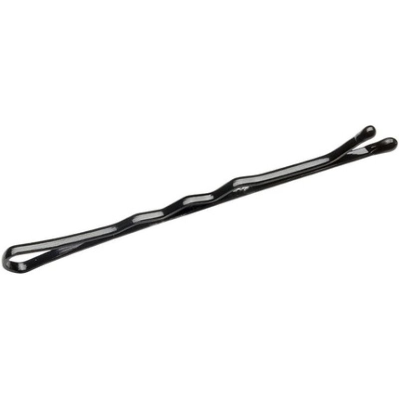 Sabrina Ball Pointed Hair Grips Waved Black 48mm