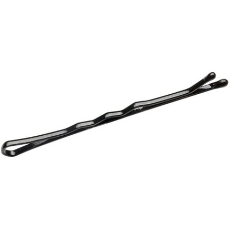 Sabrina Ball Pointed Hair Grips Waved Black 48mm