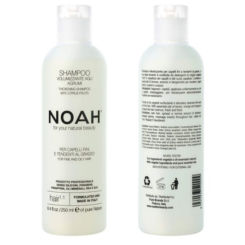 Noah 1.1 Volumizing Shampoo with Citrus Fruits 250ml