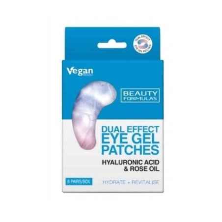 Beauty Formulas Gel Eye Patches With Hyaluronic Acid And Rose Oil - 6 Pairs