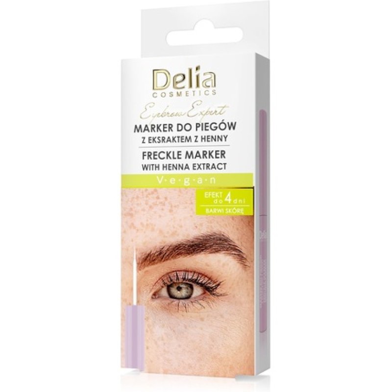 Delia Cosmetics Freckle Marker Easy to Use Precise Vegan Formula Natural Look Make-up Trends Lasts up to 4 Days 4ml
