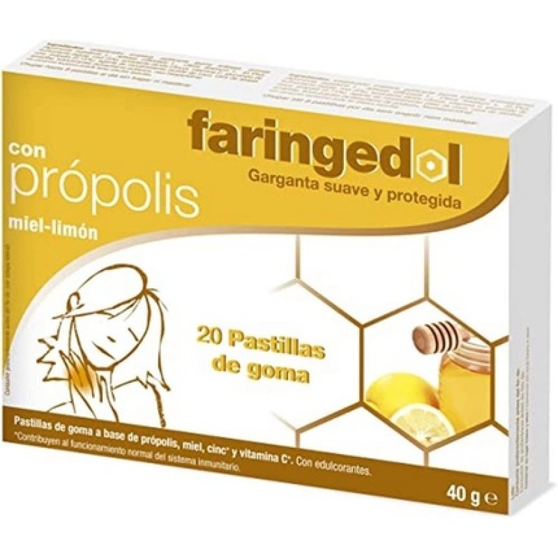 Faringedol Miel Limon 20 Pastillas Goma