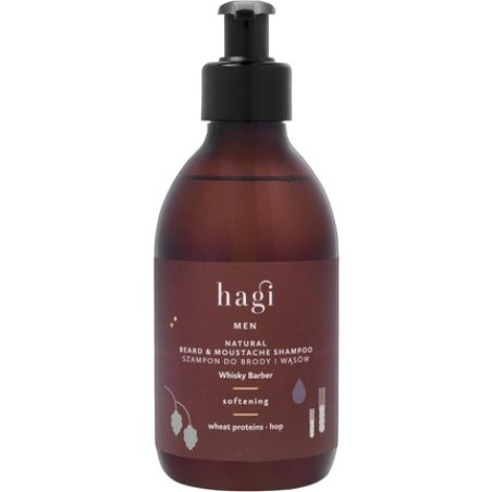 Hagi Natural Beard & Moustache Shampoo Whisky Barber 300ml
