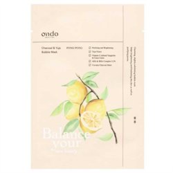 Ondo Charcoal & Yuja Bubble Mask 25g