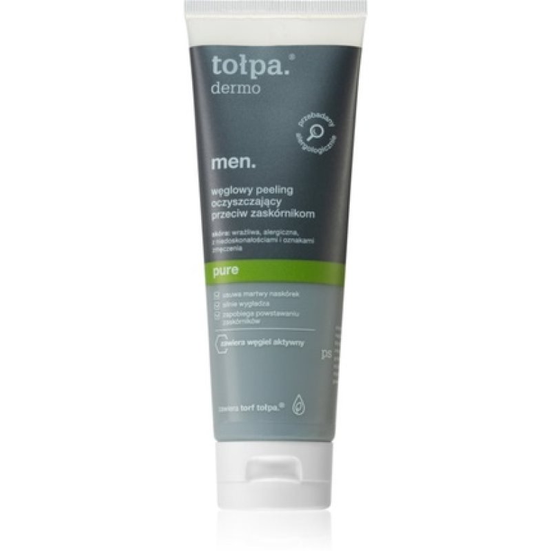 Tołpa Men Pure Węglowy Peeling Oczyszczający 100ml - Men's Skincare