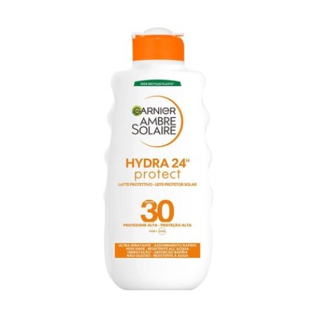 Garnier Ambre Solaire Milk Protection Hydra 24H Protect Face and Body Ultra Moisturizing for All Day with High SPF 30