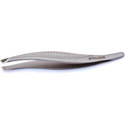 Staleks P-12 Eyebrow Tweezers with PVC Protective Case Total Length 9.5cm