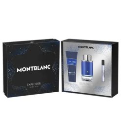 Montblanc Explorer Ultra Blue Eau De Perfume Spray 100ml - Pack of 3