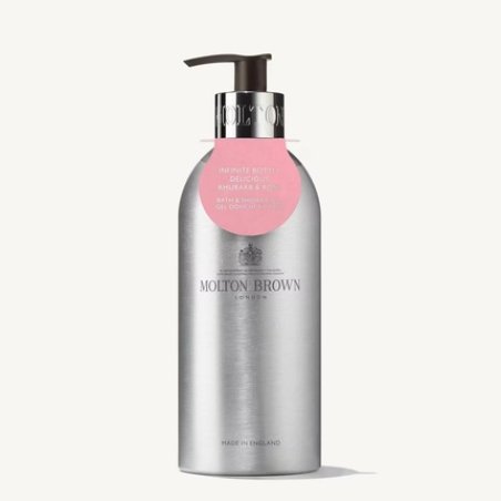 Molton Brown Delicious Rhubarb and Rose Bath and Shower Gel Infinite Bottle 400ml