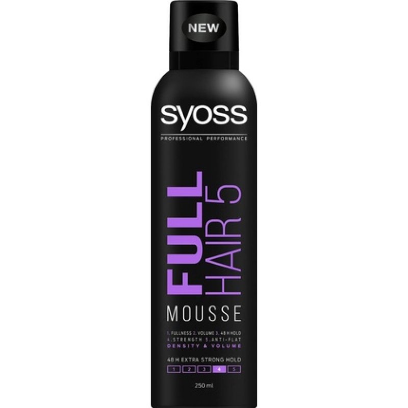 Syoss Full Hair 5 Extra Strong Mousse 250ml