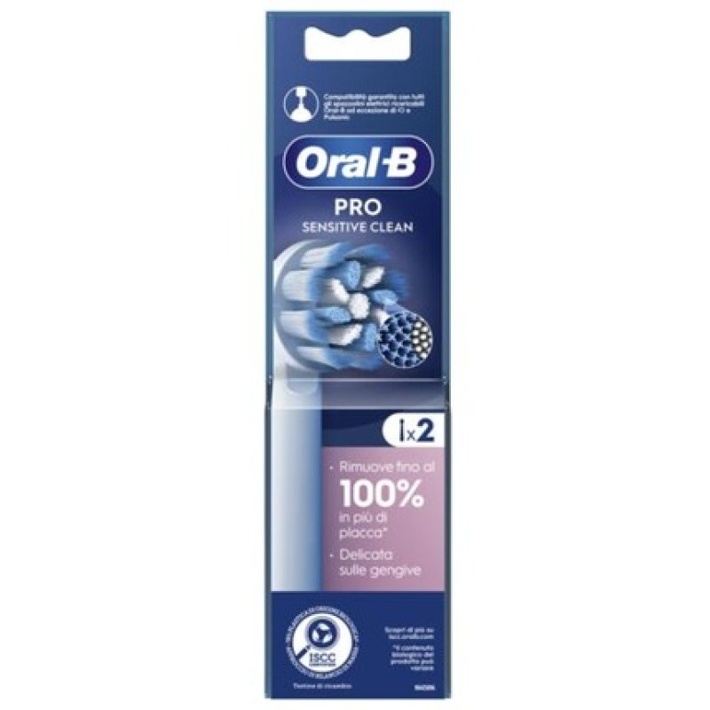 Oral-B Replacement Head for Pro Sensitive Clean Electric Toothbrush 2 Pieces