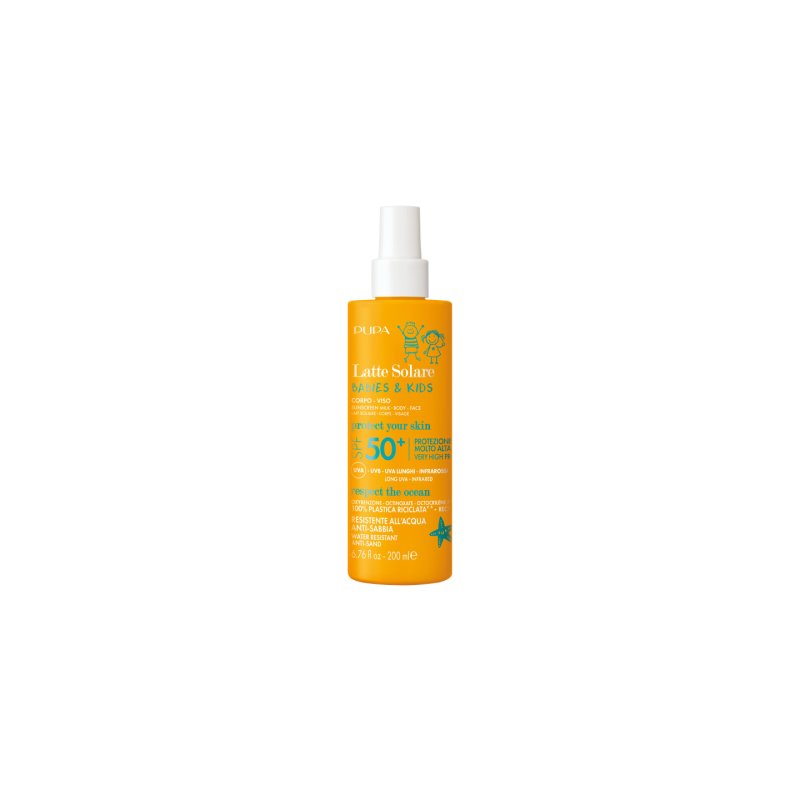 PUPA Milano Babies & Kids Sun Milk SPF 50 Lait de protection solaire Visage et corps Enfants