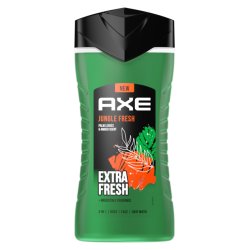 Axe Jungle Fresh 3-In-1 Shower Gel Shampoo For Body, Face, And Hair - 250 Ml