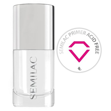 Semilac Acid Free UV LED Nail Gel Primer 7ml - Protects Nails from Injuries