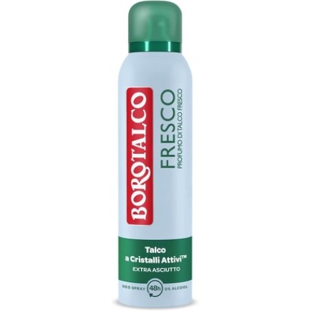 Borotalco Deo Spray Fresco with Active Crystal Talk Fresh Scent 48h 150ml