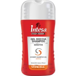 Intesa Shower Shampoo Gel Vitacell 250 ml Gel douche Hommes Corps et cheveux Épice, Bois