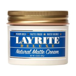 Layrite Natural Matte Cream 120g Medium Hold Water Soluble Matte Finish