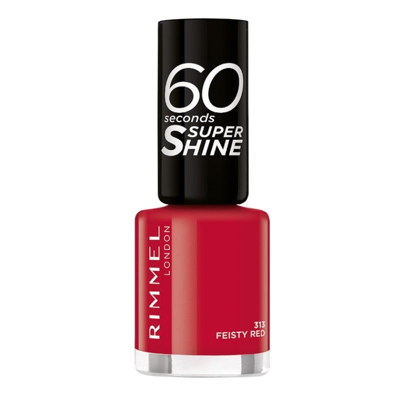 Rimmel 60 Seconds Super Shine Feisty Red 313 8 ml