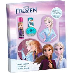 Frozen Makeup Set for Kids - Lip Gloss, Lip Balm, Nail Polish and Decorated Mirror