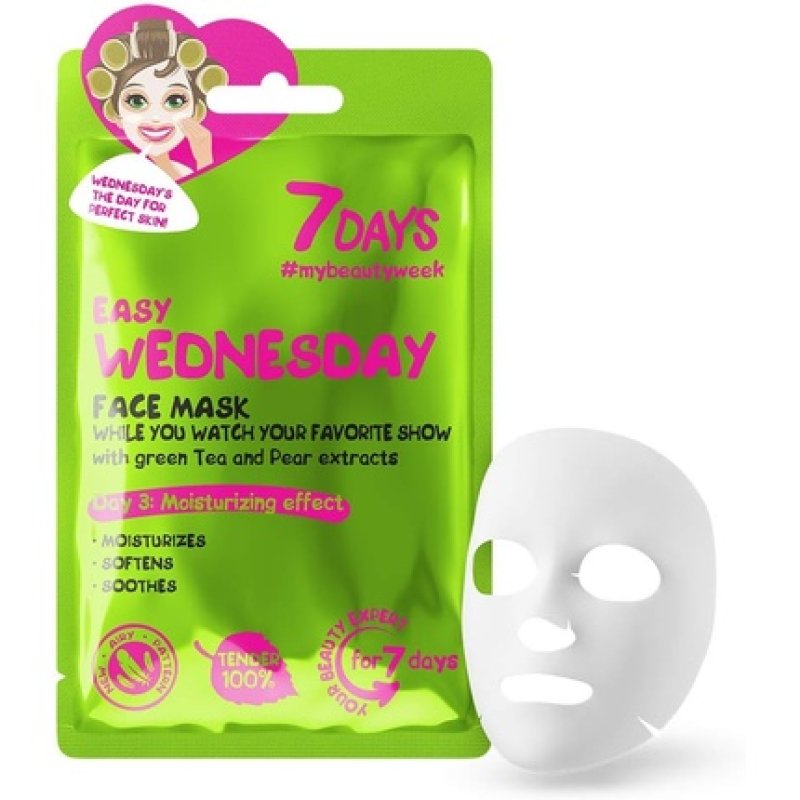 7DAYS Face Mask Beauty Firming and Hydrating Sheet Mask with Collagen Shea Butter Hyaluronic Acid and Pear Acne