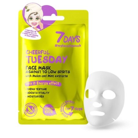 Melon Face Mask Daily Skin Care Cooling Effect Softness for All Skin Types with Mint Extracts 28g
