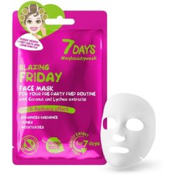 7DAYS Face Mask Beauty Firming Hydrating Sheet Mask with Collagen Shea Butter Hyaluronic Acid and Coconut Water Acne