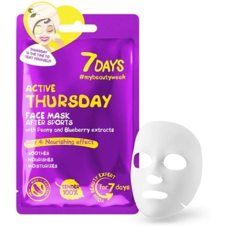 Face Sheet Mask With Peony And Blueberry Extracts To Soothe Nourish And