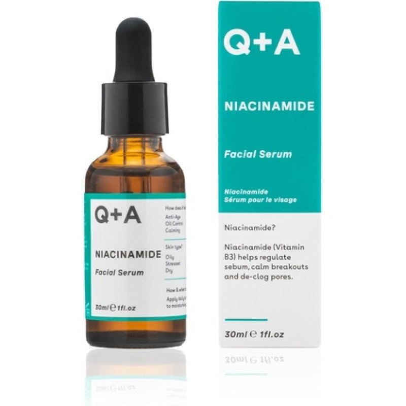 Q A Niacinamide Serum with Pineapple, Passionfruit, Peach, Goji Berry, and Cantaloupe Melon Antioxidants 30ml
