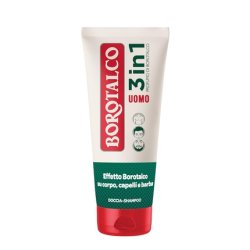 Borotalco 3-in-1 Shower Shampoo for Men Original Scent Dermatologically Tested 200ml