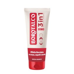 Borotalco 3-in-1 Shower Shampoo for Men Amber Scent 200ml