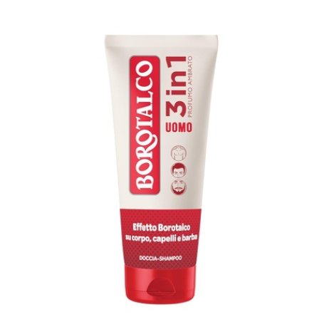 Borotalco 3-in-1 Shower Shampoo for Men Amber Scent 200ml