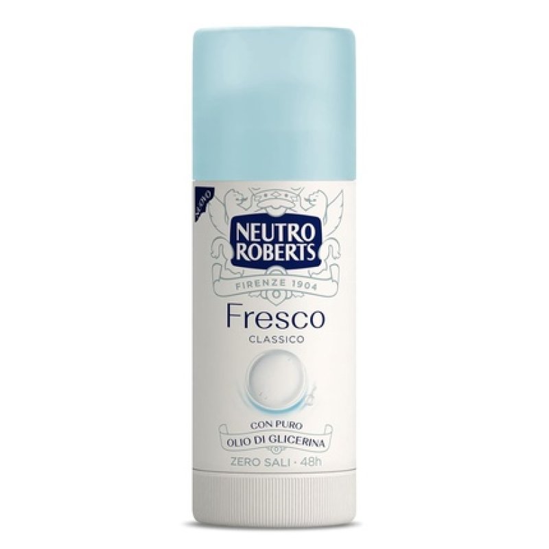 Neutro Roberts Deodorant Stick Fresco Zero Aluminum Salts No Stains with Pure Glycerin Oil Deodorant for Women and Men