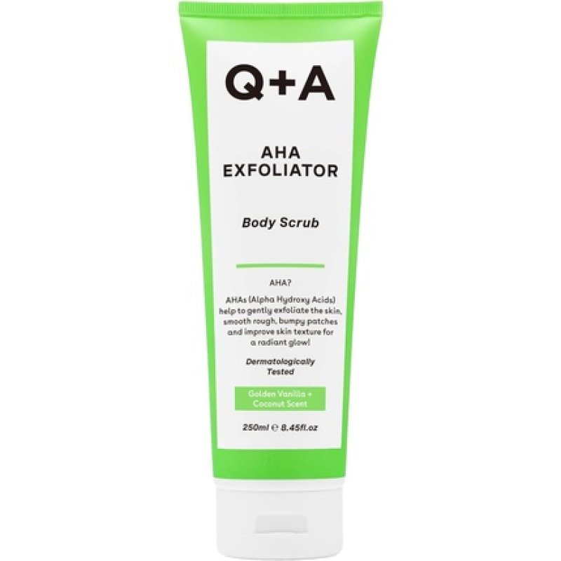 Q A AHA Exfoliator Body Scrub for Rejuvenating Body Care 250ml