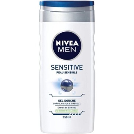 Nivea Men Sensitive Shower Gel Body, Face & Hair 250ml