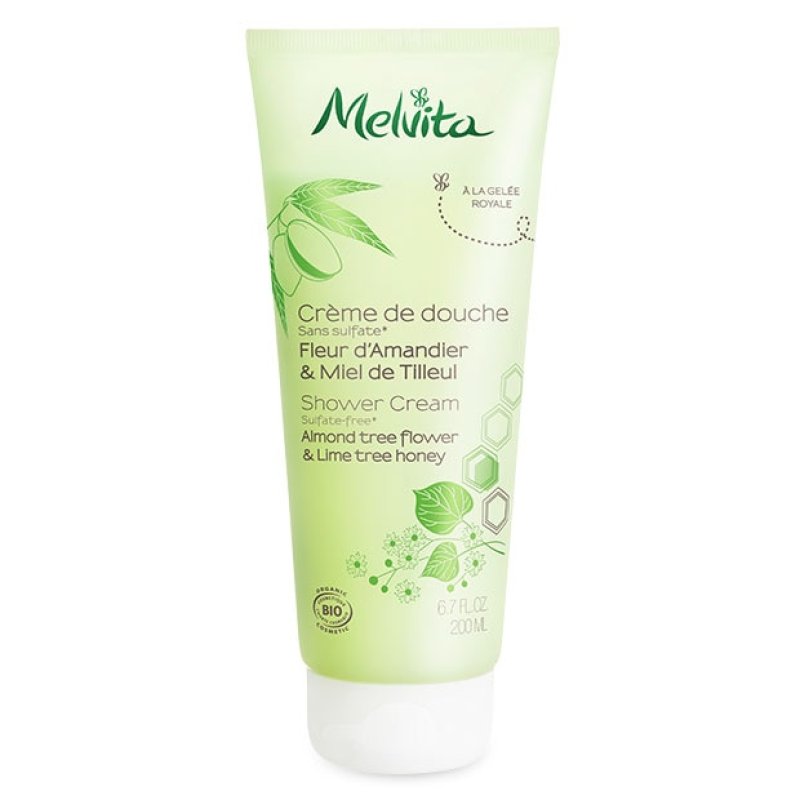 Melvita Organic Almond and Lime Tree Honey Shower Gel 200ml