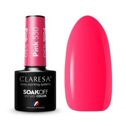 Claresa UV LED Nail Polish Collection Hybrid Manicure Soak Off - 5ml Pink Color No. 530