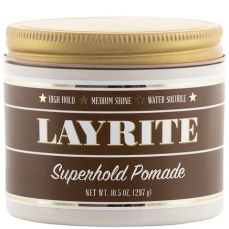 Layrite Superhold Pomade 297g Strong Hold Water Soluble Medium Shine