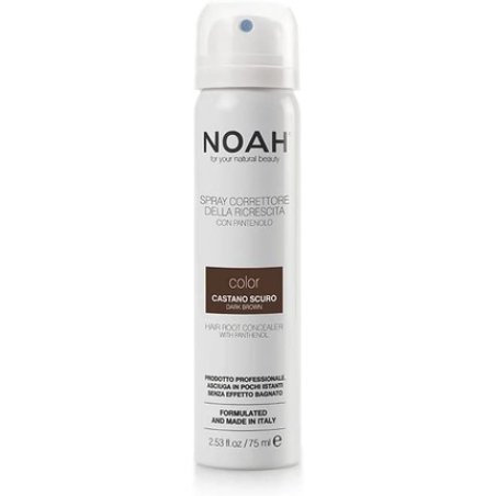 NOAH Hair Root Concealer with Vitamin B5 Dark Brown 75ml - Made in Italy - Cruelty Free No SLS or Parabens - Nickel
