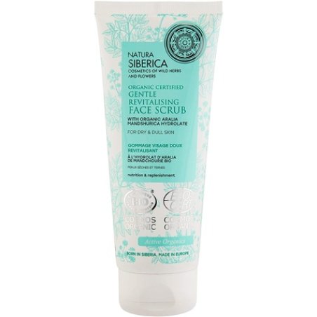 Natura Siberica Organic Certified Gentle Revitalising Face Scrub for Dry and Dull Skin