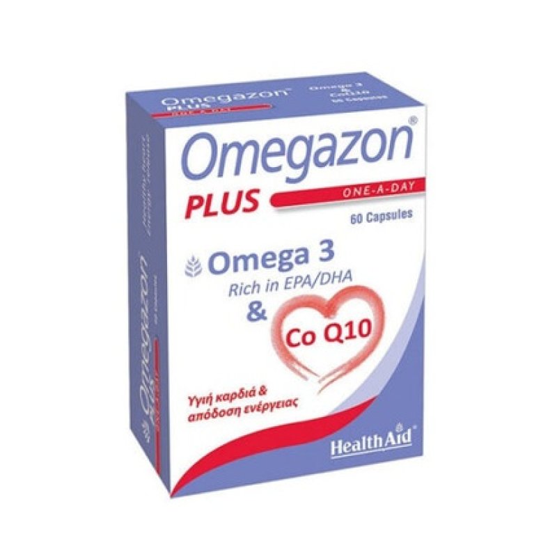 Health Aid Omegazon Plus CoQ10 60 Capsules