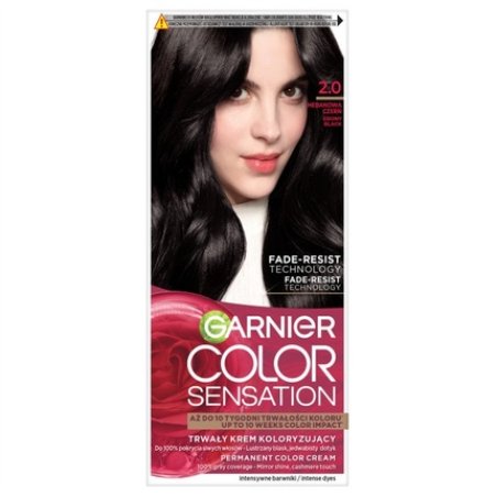Garnier Color Sensation Cream Hair Dye 2.0 Ebony Black