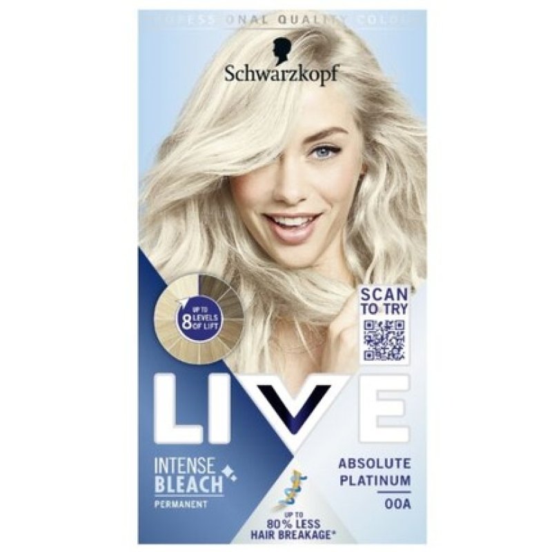 Schwarzkopf Live Intense Bleach Hair Lightener 00A Absolute