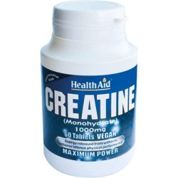 HealthAid Creatine Monohydrate 1000mg 60 Tablets