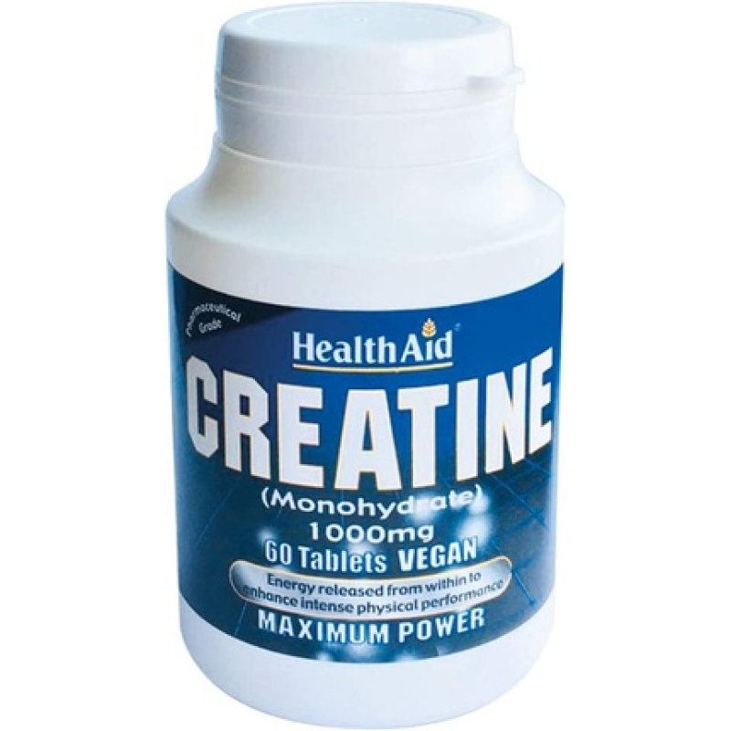 HealthAid Creatine Monohydrate 1000mg 60 Tablets