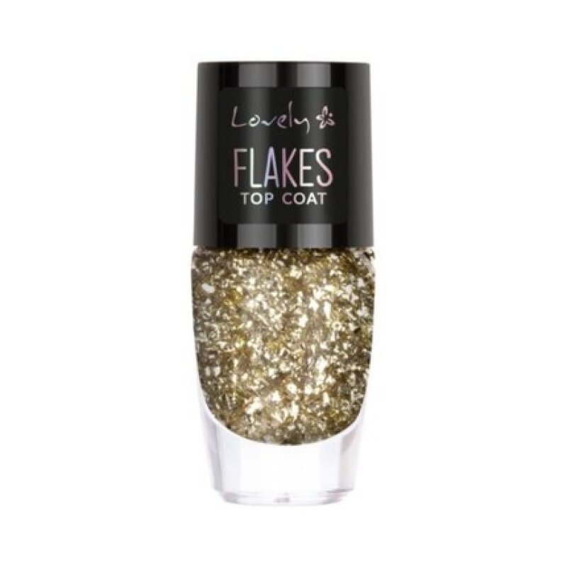 Flakes Top Coat Nail Polish 8ml Lovely - Pack of 2