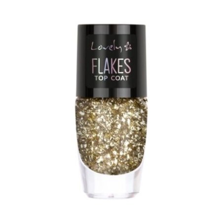 Flakes Top Coat Nail Polish 8ml Lovely - Pack of 2