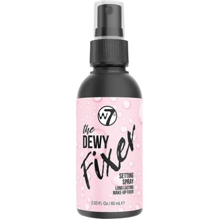 W7 The Fixer Makeup Setting Spray Dewy Finish Long-Lasting Ultra-Fine Formula Cruelty Free and Vegan