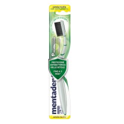 Mentadent P Setole Con Antibatterico toothbrush Green, White Adult