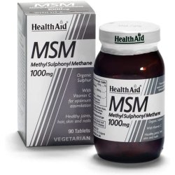 HealthAid MSM 1000mg Vegetarian Tablets 90 Count
