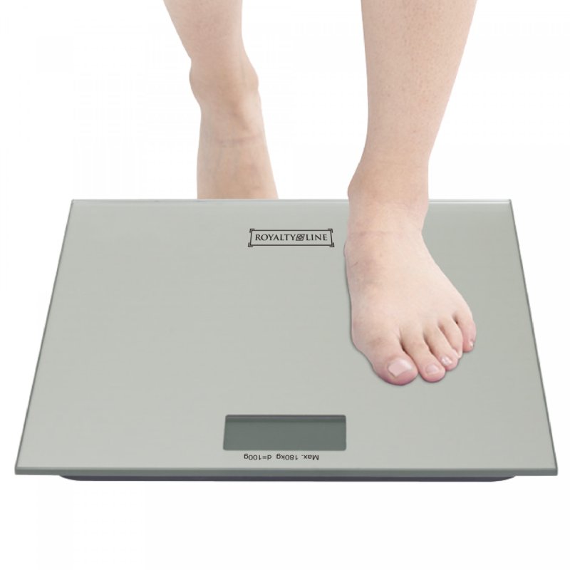 Royalty Line RL-PS3: Digital LED Weight Scale Silver